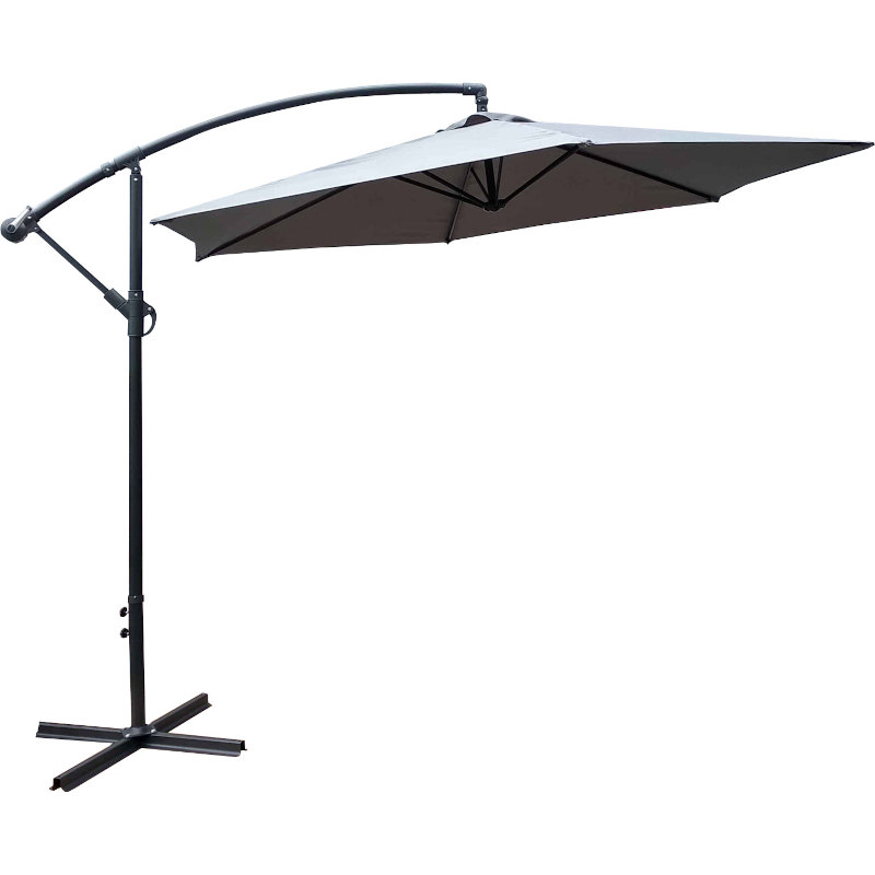 3m Cantilever Aluminium Parasol in Grey