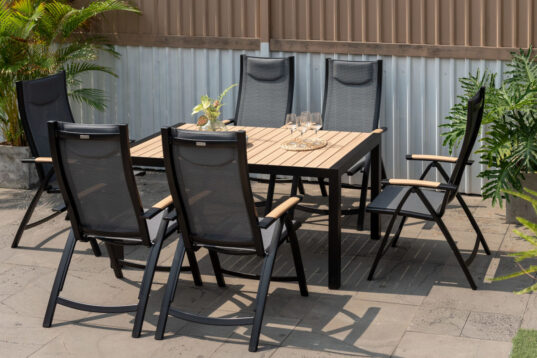 LifestyleGarden Panama Dark - Rectangular Dining Set