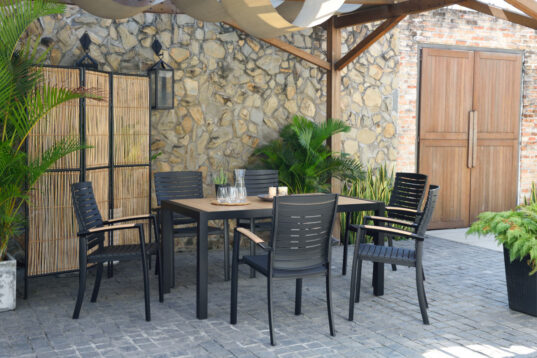 LifestyleGarden Panama Dark - Rectangular Dining Set