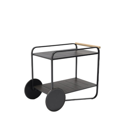 Portals Dark Tea Trolley in Black