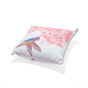 eden pink hummingbird scatter cushion