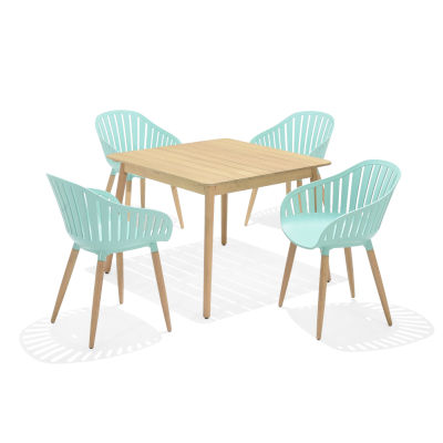 Nassau Square Dining Set in Mint Green DuraOcean