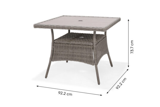 Bermuda square table dimension