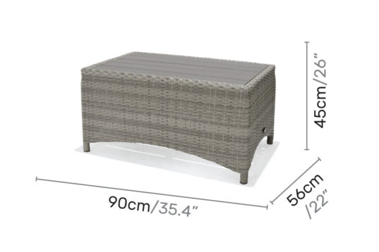 LifestyleGarden Aruba - Coffee Table (Dimensions)