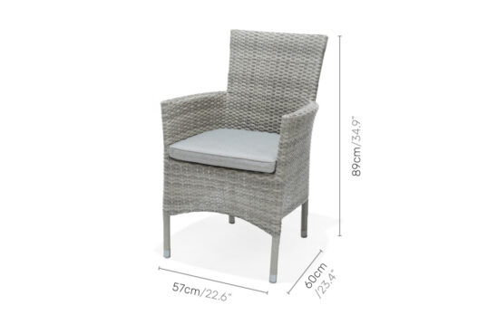 LifestyleGarden Aruba - Stacking Chair (Dimensions)