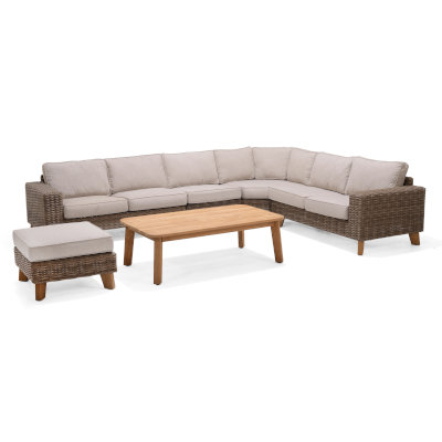 LifestyleGarden Bahamas - Deluxe Corner Set with Ottoman