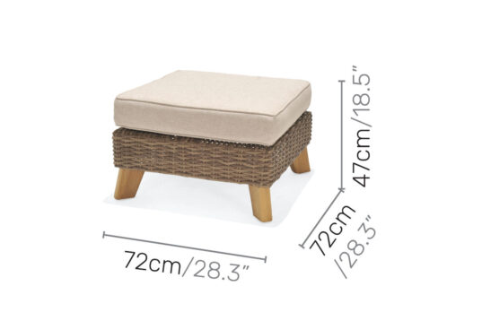 LifestyleGarden Bahamas - Ottoman (Dimensions)