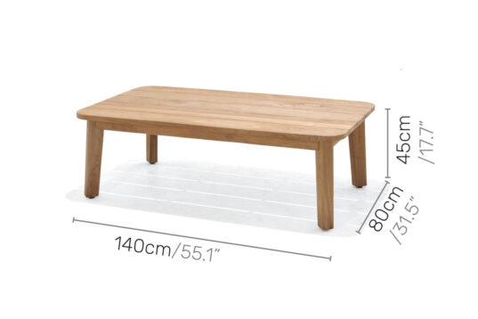 LifestyleGarden Bahamas - Coffee Table (Dimensions)