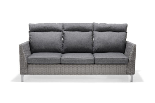 LifestyleGarden Bermuda Dark - High Back 3 Seater Sofa