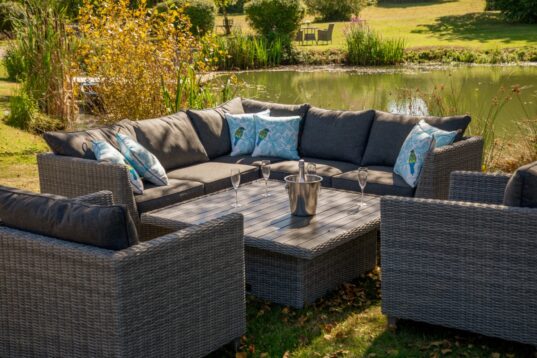 LifestyleGarden Bermuda Dark - Dining Corner Set & Sofa