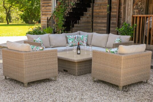 LifestyleGarden Bermuda Light - Corner Sofa Set