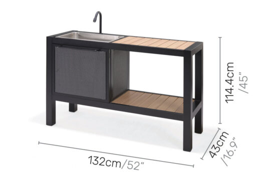 LifestyleGarden Panama Dark - Outdoor Kitchen (Dimensions)